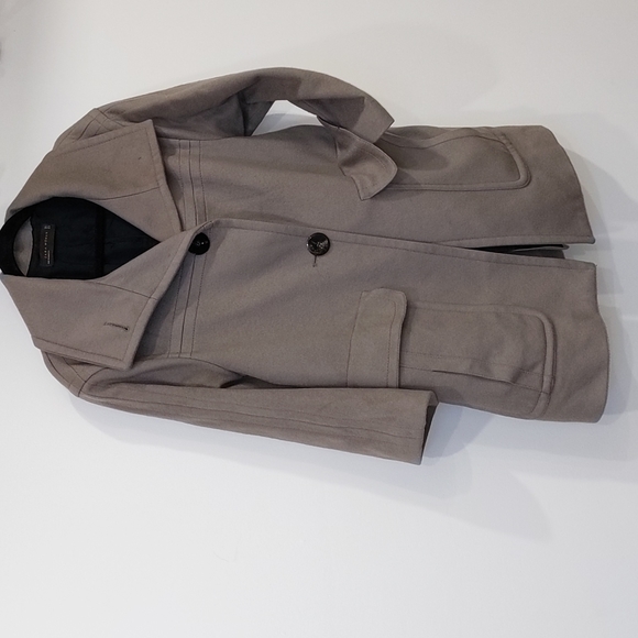 Zara - Quilted Wool Peacoat - Picture 3 of 15